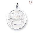 Sterling Silver Happy Anniversary Disc Charm