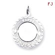 Sterling Silver Happy Anniversary Disc Charm