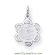 Sterling Silver Happy Birthday Disc Charm