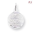 Sterling Silver Happy Birthday Disc Charm