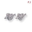 Sterling Silver Heart  Mini Earrings