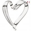 Sterling Silver Heart Chain Slide