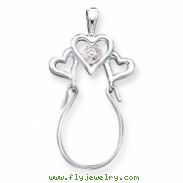 Sterling Silver Heart Charm Holder