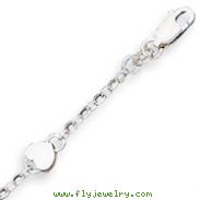 Sterling Silver Heart Childs Bracelet