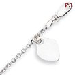 Sterling Silver Heart Childs Bracelet