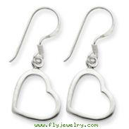 Sterling Silver Heart Dangle Earrings