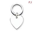 Sterling Silver Heart Key Ring