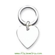 Sterling Silver Heart Key Ring