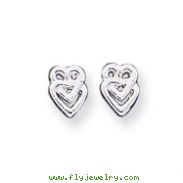 Sterling Silver Heart Mini Earrings