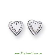 Sterling Silver Heart Mini Earrings