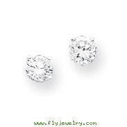 Sterling Silver Heart Shape CZ Earrings