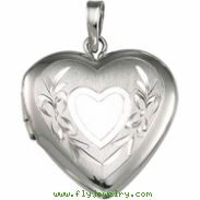 Sterling Silver Heart Shaped Locket