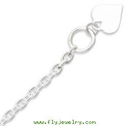 Sterling Silver Heart Toggle Bracelet