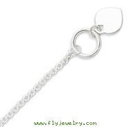 Sterling Silver Heart Toggle Bracelet