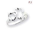 Sterling Silver Hearts Ring