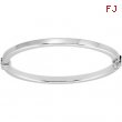 Sterling Silver Hinged Bangle Bracelet