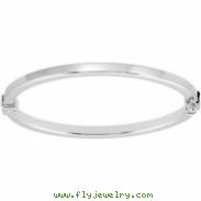 Sterling Silver Hinged Bangle Bracelet