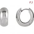 Sterling Silver Hinged Hoop Earrings