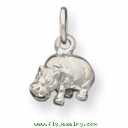 Sterling Silver Hippo Charm