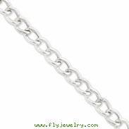 Sterling Silver Hollow Cable Chain