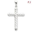 Sterling Silver Hollow Latin Cross Pendant