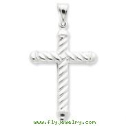 Sterling Silver Hollow Latin Cross Pendant