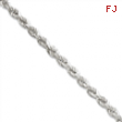 Sterling Silver Hollow Rope Chain