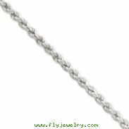 Sterling Silver Hollow Rope Chain