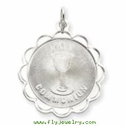 Sterling Silver Holy Communion Disc Charm