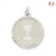 Sterling Silver Holy Communion Disc Charm