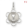 Sterling Silver Holy Communion Disc Charm