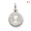 Sterling Silver Holy Communion Disc Charm