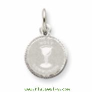 Sterling Silver Holy Communion Disc Charm