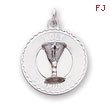 Sterling Silver Holy Communion Disc Charm