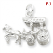 Sterling Silver Horse & Carriage Charm