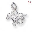 Sterling Silver Horse w/Rider Charm