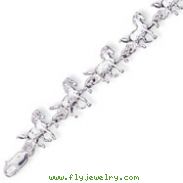 Sterling Silver Horses Bracelet