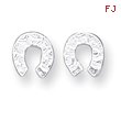 Sterling Silver Horseshoe Mini Earrings