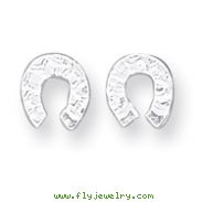 Sterling Silver Horseshoe Mini Earrings
