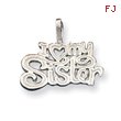 Sterling Silver I heart my Sister Pendant