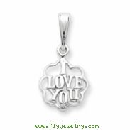 Sterling Silver I Love You Charm