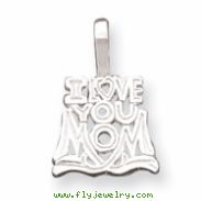 Sterling Silver I Love You Mom Pendant