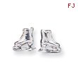 Sterling Silver Ice Skate Mini Earrings
