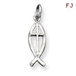 Sterling Silver Ichthus Fish Charm