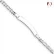 Sterling Silver ID Figaro Link Bracelet