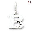 Sterling Silver Initial B Pendant