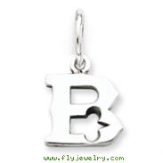 Sterling Silver Initial B Pendant