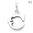 Sterling Silver Initial C Pendant