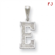 Sterling Silver Initial E Charm