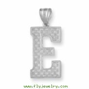 Sterling Silver Initial E Charm